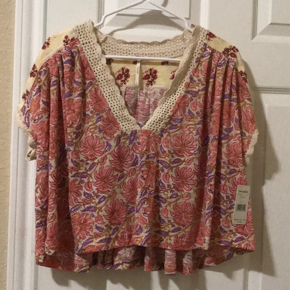NWT Free People Leilani Tea Combo Crop Top - Picture 7 of 8